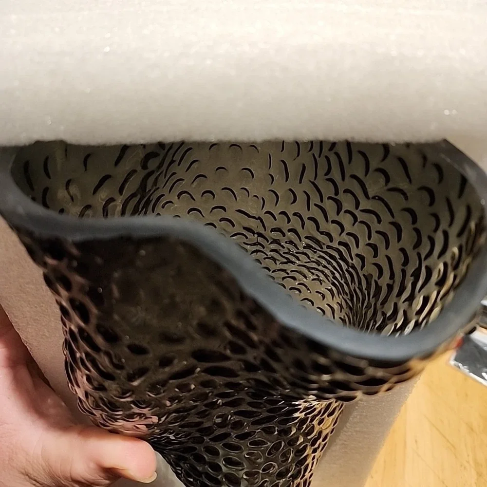 Cobblestone Glass - Flower Vase - 12 In - Grey - Relexome
